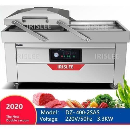 Business Home Use Double Chamber Dry and Wet Automatic Food Sealing Bag Vacuum Packing Machine For Fruits Meat Rice Vegetables