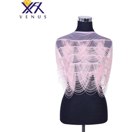 XFX VENUS 1 PC handmade Light Pinbeads patches rhinestones applique crystal bodice decorative diamante for Women Clothing