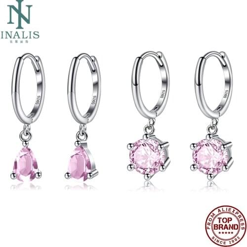 925 Sterling Silver Drop Earrings For Women Water Drop Shape Earring Fine Jewelry Wedding Simple Zircon Advanced Women Earring