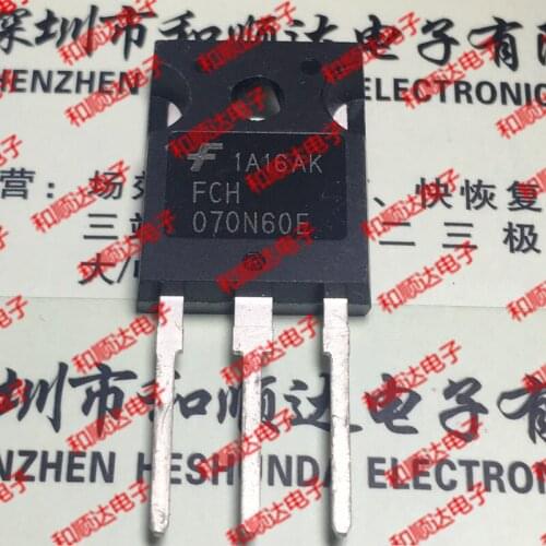 10pcs/lot FCH070N60E New stock TO-247 600V 52A