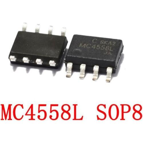 10pcs MC4558L SOP8 MC4558 SOP 4558 SOP-8 Operational Amplifier new original