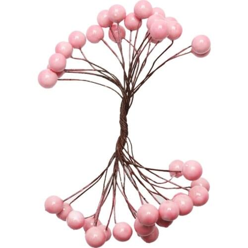 200Pcs Artificial Flowers Real Touch Artificial Foam Berries Ornament DIY For Wedding Bridesmaid Bridal Bouquets Centerpieces
