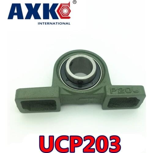 2021 Hot Sale Sale Steel Rolamentos Rodamientos Axk Ucp203 17mm Pillow Block Bearing With Housing 1pce