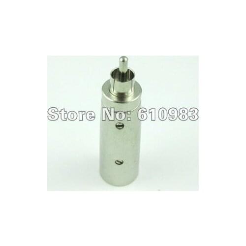 5 pieces/lot) 3 pin XLR Plug to Mono RCA Plug Phono Adapter connector nickelplated.high quality