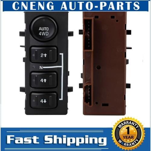 4WD 4x4 Wheel Transfer Case Selector Button Dash Switch for Chevrolet Silverado Suburban 15136039, 15164520, 19259313 F062