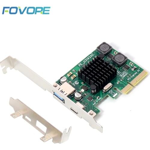 USB 3.1 Type C to PCI express Adapter USB 3 3.0 USB3 hub Type A to PCIe PCI-e Converter Controller Expansion Card For Desktop