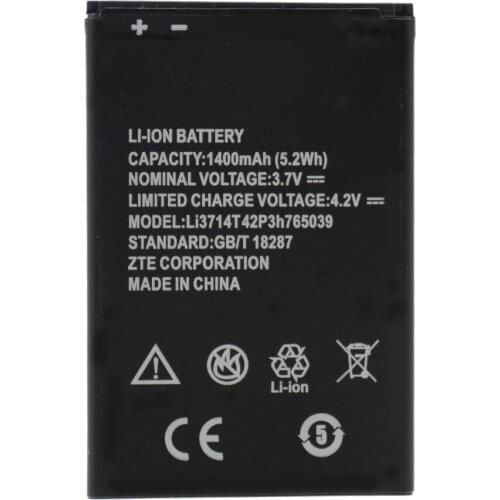 For ZTE Blade Q3 T230 AF3 T220 A3 T221 A5 AF5 A5 Pro Mobile Phone Battery Original New High Quality 1400mAh Li3714T42P3h765039