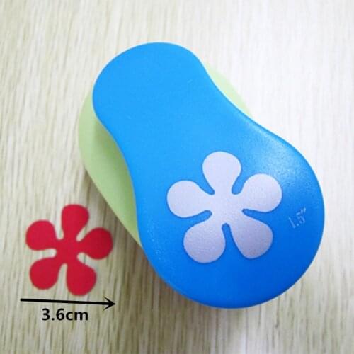 Free Shipping 1.5"(3.6cm) Flower Shape EVA foam hole punch for greeting card handmade DIY petal scrapbook craft punch machine