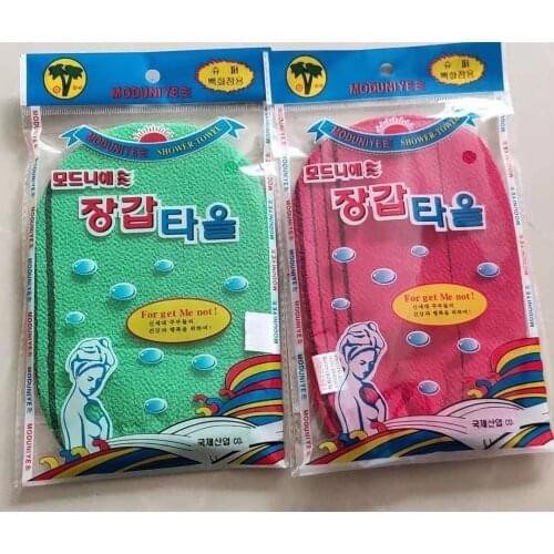Free shipping 200 pcs/lot italy towel korea glove viscose scrub mitt body scrub glove kessa mitt exfoliating tan glove (normal)