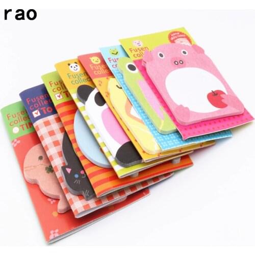 Charming 070 Animal Series Memo Pad Sticky Notes Bookmark Point It Sticker Paper office School Supplies Writing Pads Notebooks