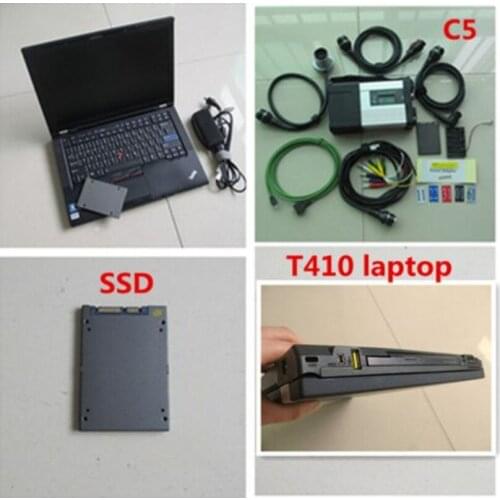 MB Star C5 SD Connect sd c5 with Laptop T410 (i5) Diagnosis Software SSD hdd 2020.12v DAS DTS for Mb Star C5 Cars & Trucks