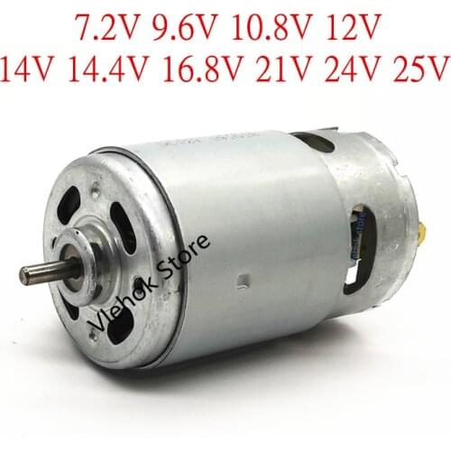 RS550 7.2V 9.6V 10.8V 12V 14.4V 16.8V 18V 21V 24V 25V Motor for BOSCH DeWALT HITACHI MAKITA METABO Milwaukee Hilti Ryobi RS-550