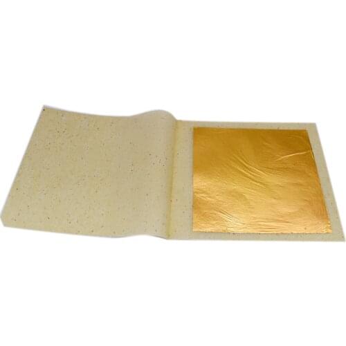 10 sheets 9.33X 9.33cm 99.99% pure Real gold leaf foil sheet For face Beauty Edible and so on
