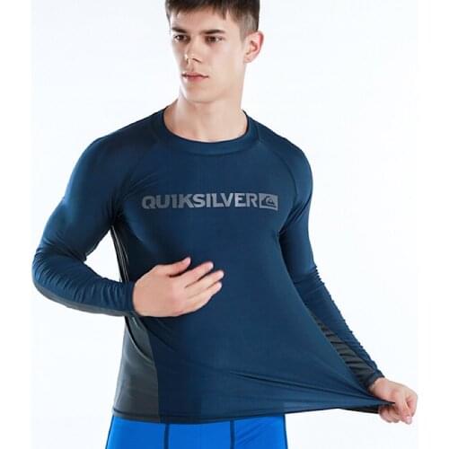 M-6XL UV Protection Lycra Rashguard Men Long Sleeve Swimsuit Swim Rash Guard Quick Dry Surf Driving T Shirt For Swimming 6XL