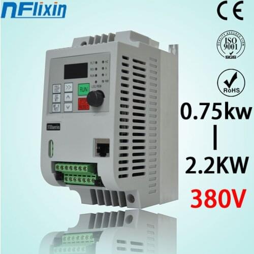 NF9100 Mini VFD 380v 0.75KW/1.5KW/2.2KW/4kw Variable Frequency Drive Converter for Motor Speed Control Suitable