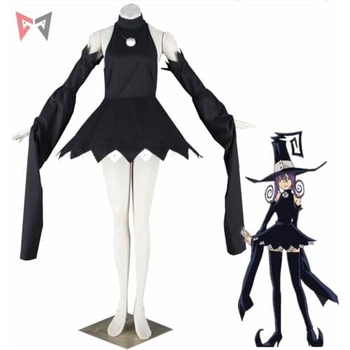 MMGG Halloween anime cosplay Black Star cosplay Soul Eater cosplay costume magic cat dress witch outfit