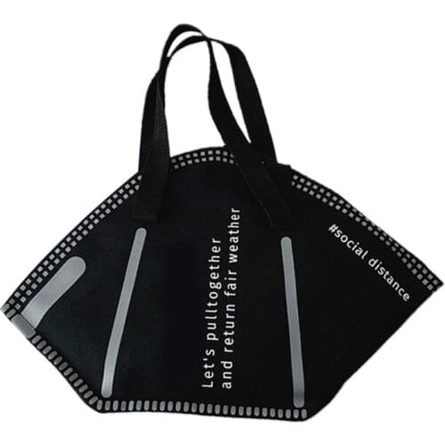 Fashion Women Large Mask Shopping Tote Bag Casual Daily Wear Shoulder Hand Bag R9JC
