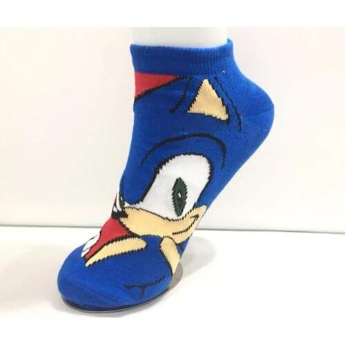 Cartoon Sonic Short Socks Colorful Stockings Tight Cute Fashion Ankle Casual Dress Socks Cosplay Gift Unisex