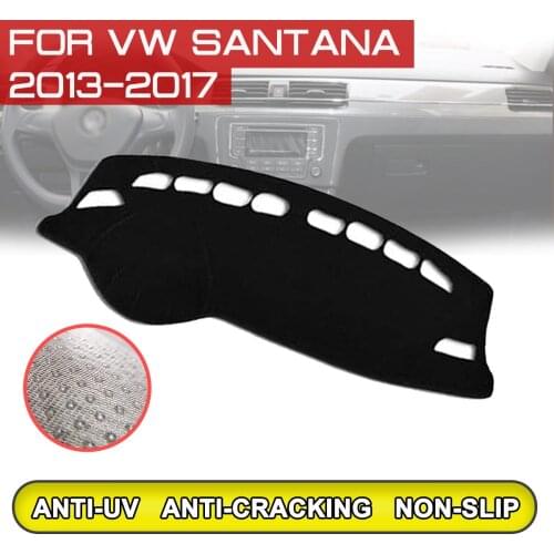 For Volkswagen Santana 2013 2014 2015 2016 2017 Car Dashboard Mat Anti-dirty Non-slip Dash Cover Mat UV Protection Shade