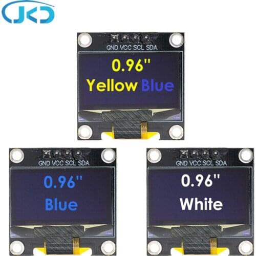 NEW 0.96 Inch IIC Serial White/Blue/Yellow OLED Display Module 128X64 I2C SSD1306 12864 LCD Screen Board for Arduino