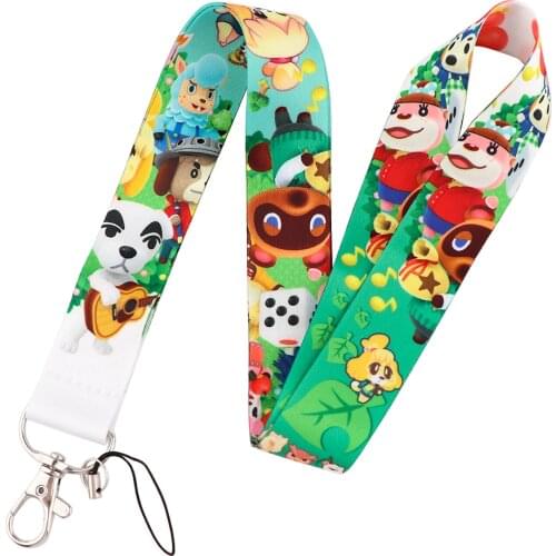 PF1057 Cute Animals Lanyard For Keychain ID Card Cover Pass student Mobile Phone USB Badge Holder Key Ring Accessories