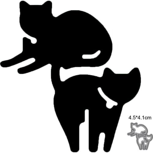 Christmas dies Cats Metal Cutting Dies Stencils For DIY Scrapbooking Decorative Embossing dies Handcraft Dies Cutting Craft dies