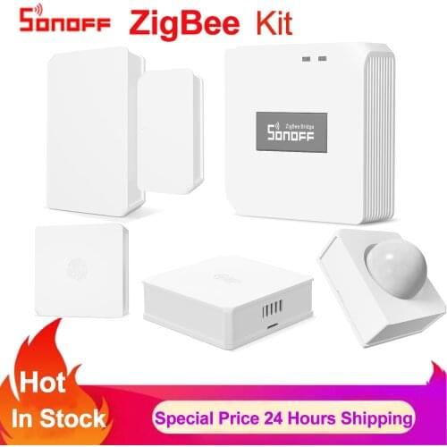 Sonoff Zigbee Bridge Kits SNZB-01 to SNZB-04 Wireless Switch Temperature and Humidity Sensor Motion Sensor Wireless door/window