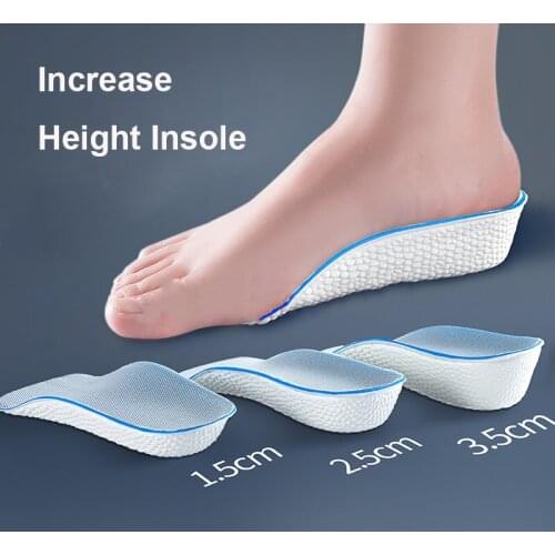 Invisible Height Increasing Half Insole Orthopedic Foot Sole Pad Men Women Arch Support Light Weight Breathable Insoles