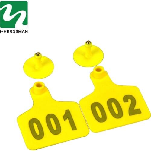 100 Pcs Farm Livestock Cattle Cow Ear tags Cattle Ear Marked Card Farm Animal Identificationd28