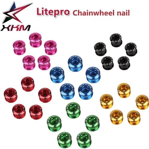 5pcs mountain bike crank chainwheel screw bicycle parts 1.5g aluminum alloy 7075 road bike weight loss parts 8 colors