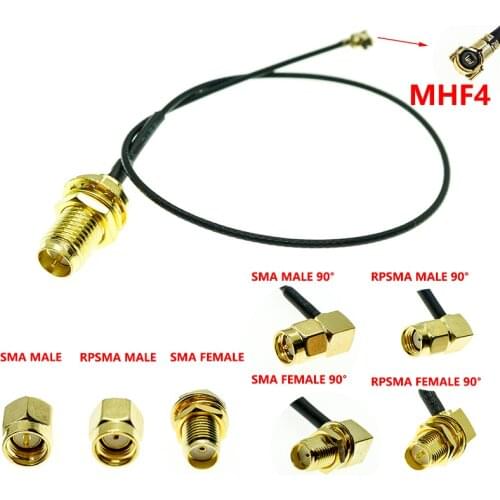 MHF4 U.FL/IPX IPEX UFL to RP-SMA SMA Female Male Antenna WiFi Pigtail Cable ufl ipex 0.81MM for PCI WIFI Card