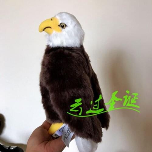 High Quality 28cm Simulation Bald Eagle Stuffed Plush Toys Animal do for children chrismas gift
