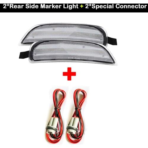 2PCS LED Rear side marker lights For Mazda Miata Mx-5 2016-2020 Fiat 124 Spider Abarth 2017