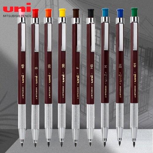 1pcs Uni 2.0 Mechanical Pencil MH-500 Metal Pen Grip Hexagonal Rod Thick Head Drawing Comic Design Student Stationery