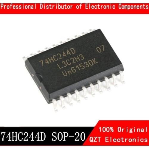10pcs/lot 74HC244D SOP20 74HC244 SOP SN74HC244DWR SMD 244D SOP-20 new original In Stock