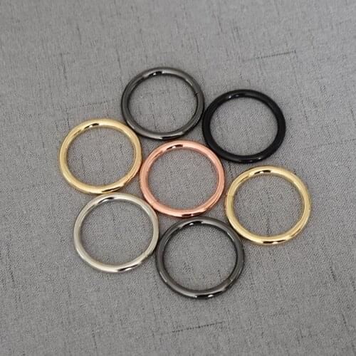 100 Pcs/Lot 32mm Alloy O Ring Unwelded Key Ring Belt Strap Dog Chain Buckle Clip Trigger Bag Buckle Metal Accessories