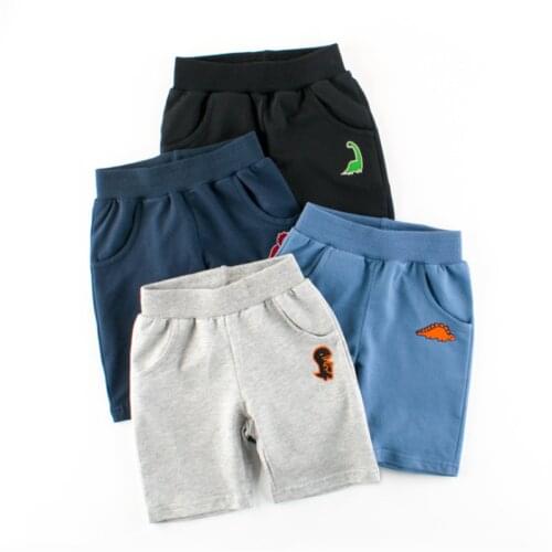 27kids Brand Childrens Clothing Summer New Style 2021 Boys Pure Cotton Middle Pants Five-Point Casual Cartoon Pants