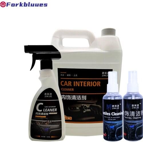 500ML Car Interior Parts Plastic Refresher Agent Dashboard Cleaner Leather Finish Shine Spray Film Polish for Vehicle