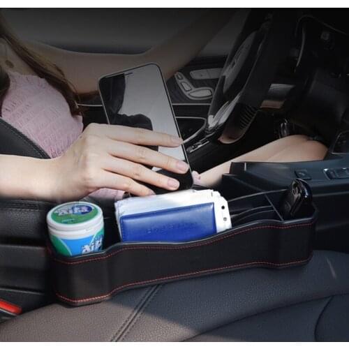 Car Seat Gap Storage Box Cup Phone Holder Universal Multifunctional Organizer Accesorios Coche Para Carro Garage Storage Gadget