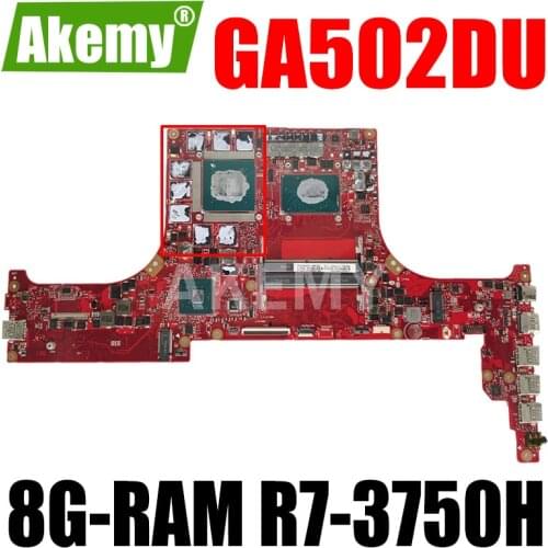 For Asus ROG Zephyrus G GA502 GA502DU GA502D GU502DU GX502DU original Laptop mainboard Motherboard 8G-RAM R7-3750H (V6G)