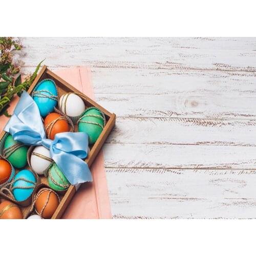 Easter Egg gift box modeling Holiday photo Background photo background