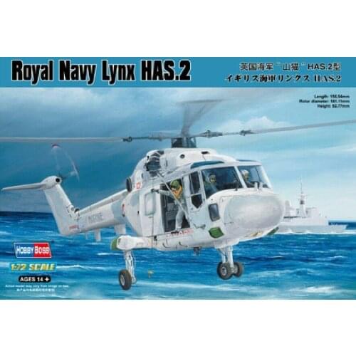 Hobbyboss 87236 1/72 Royal Navy Lynx HAS.2 Model Kit