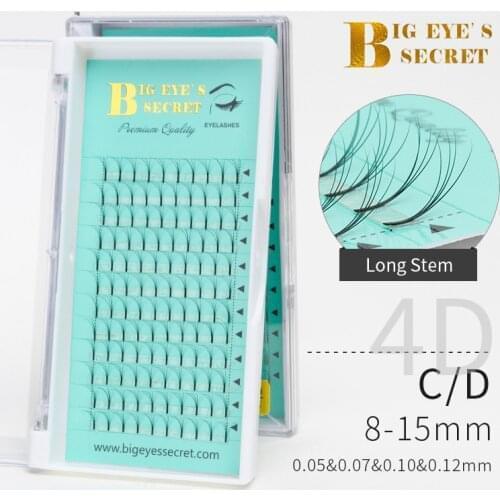 Private Label Eyelashes Individual 4D Mink Eyelash Extensions Custom Eyelash Packaging Volume Lash Extension for Professionals