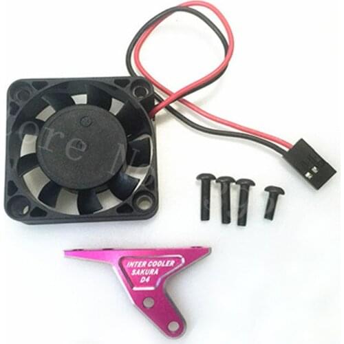 3Racing Sakura D4 OP Inter Cooler Heatsink Fan DC5V 0.2A AWD RWD EP RC Car Drift Car On Road #SAK-D4835 For 1/10 Scale Models