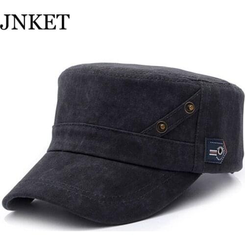JNKET Fashion Men and Womens Flatcap Vintage Washed Casual Cap Army Cap Pure Cotton Hat Adjustable Cap