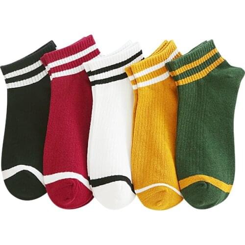 Japanese Style Solid Color Womens Short Ankle Socks 1 Pair Casual Cotton Sport Socks Female Girls Socks Wholesale EU 35-43