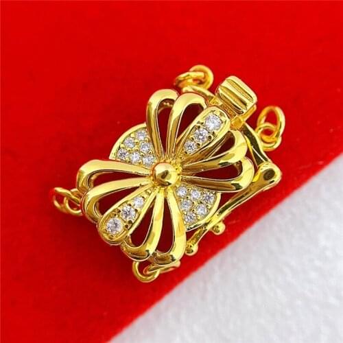 Wholesale DIY Natural Stones Beads Jewelry Making Accessories Silver/Gold/Rose Gold Metal Connector Clasps Findings