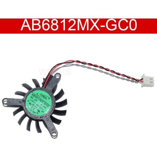 Original For ADDA AB6812MX-GC0 DC12V 0.09A Two Lines Cooling Fan