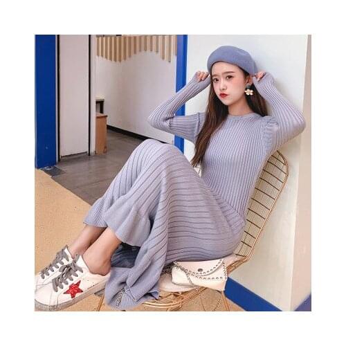 Thicken Warm Knitted Maternity Sweaters Dress Autumn Winter Fashion Large Size Loose Pullovers for Pregnant Women Pregnancy