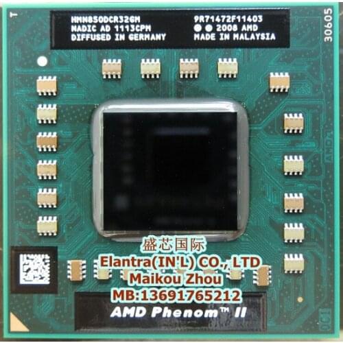 AMD cpu laptop N850 n850 HMN850DCR32GM CPU 1.5M Cache/2.2GHz/Socket S1 triple Core Laptop processor N 850 N-850 can work